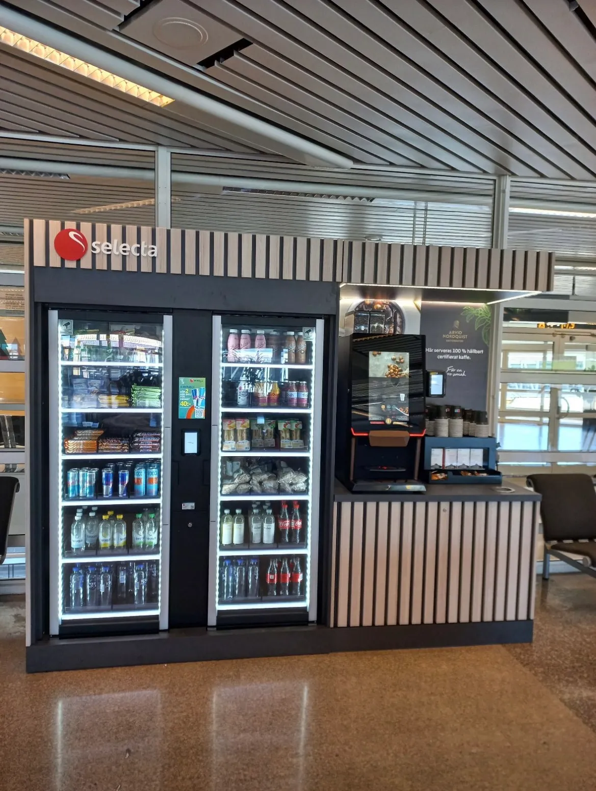 Selecta smart store at Stockholm Arlanda