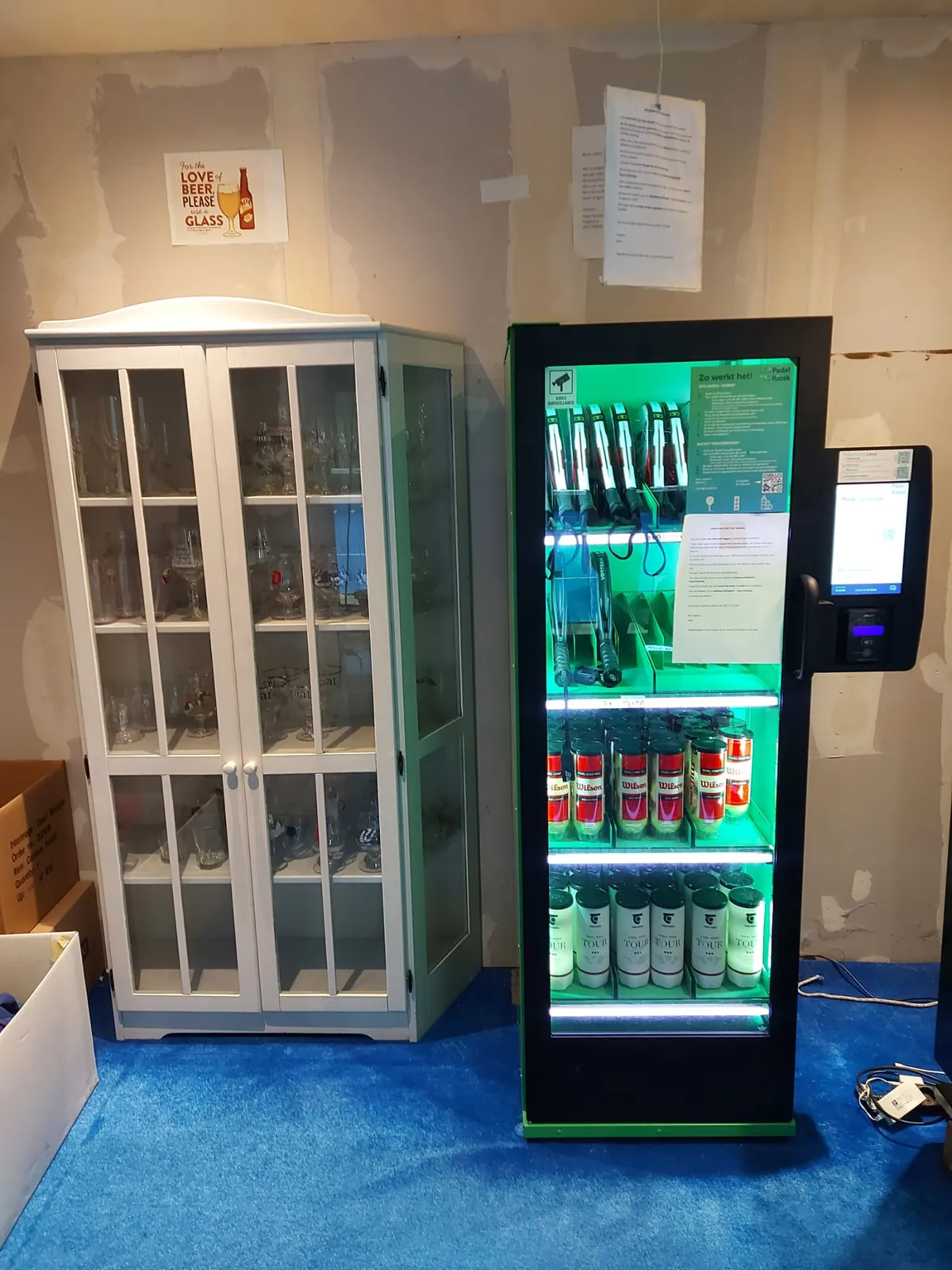 Worker collecting PPE and consumables from an Instant cabinet