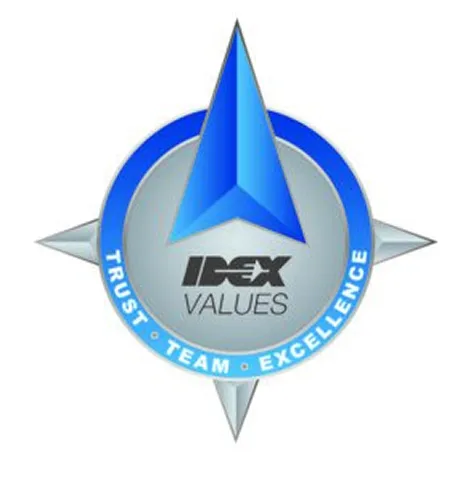Idex Values logo - Trust, Team and Excellence