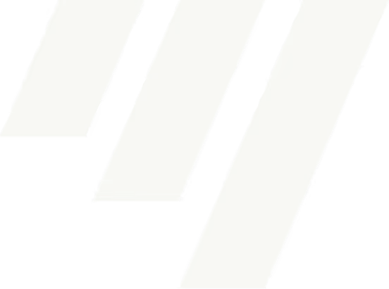 Three parallel green bars slanting diagonally on a transparent background.