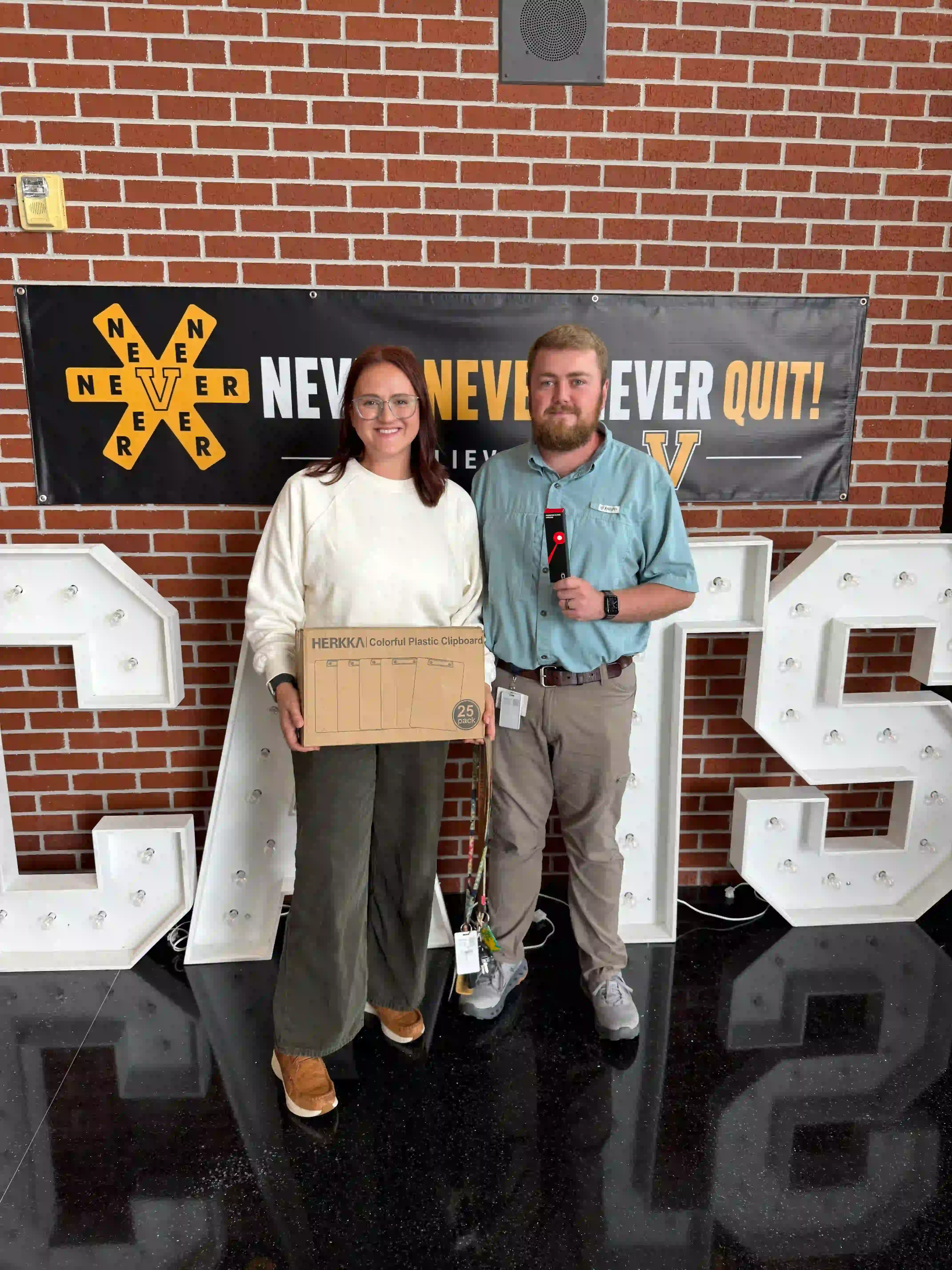 Victoria Wayne and Jarod Wayne, a husband-and-wife pair at Valdosta High School, Valdosta City Schools