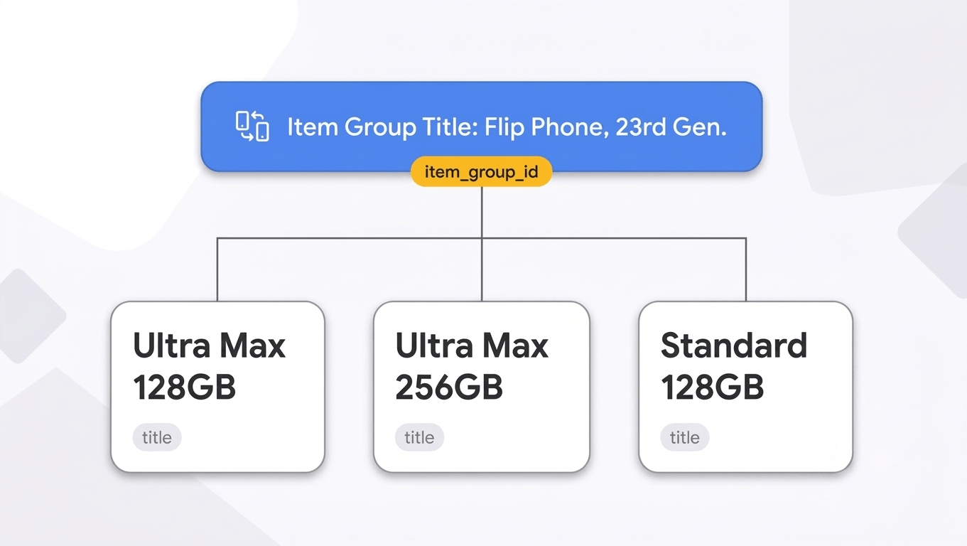 Item_group_title: give variant families a clear name