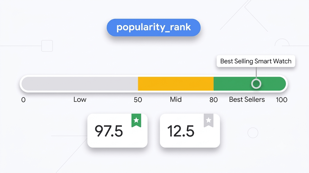 Popularity_rank: help Google AI understand your best-sellers