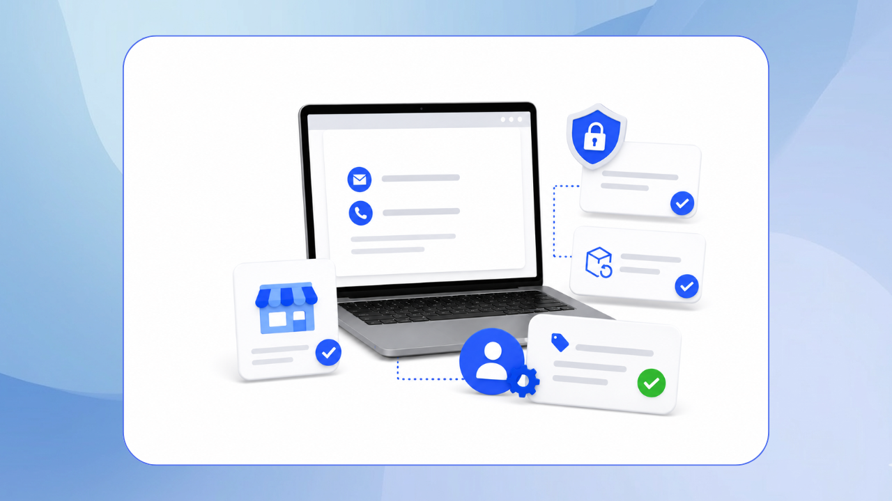 How to fix contact information and business detail issues