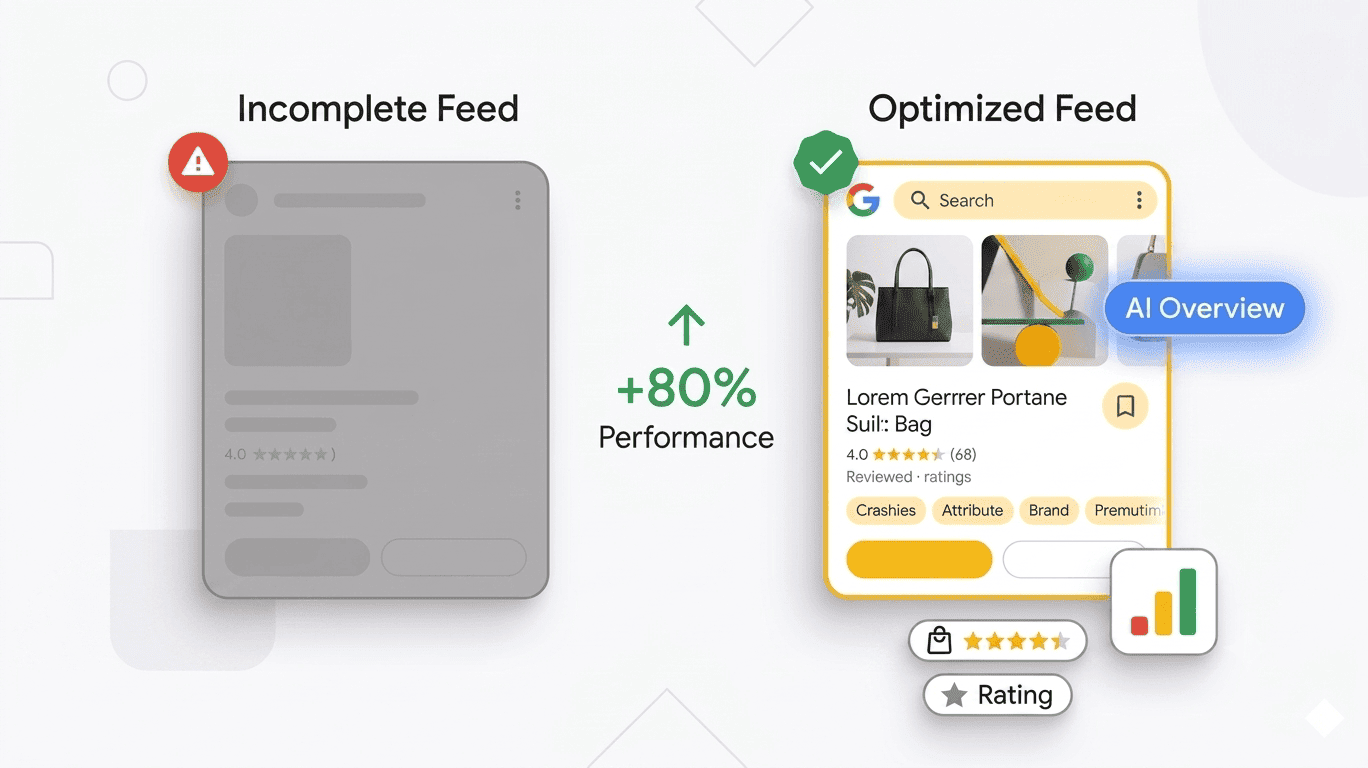 Image showing an optimized feed on Google Shopping carousels