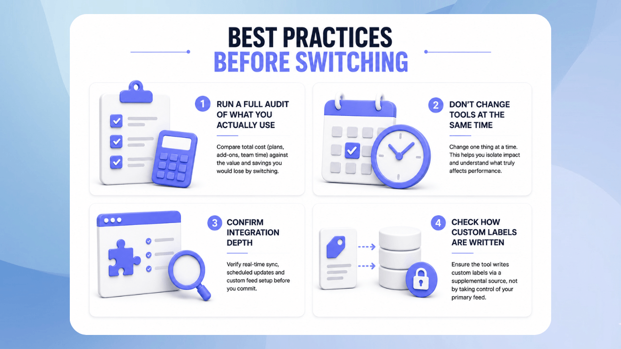 Best practices before switching from Channable