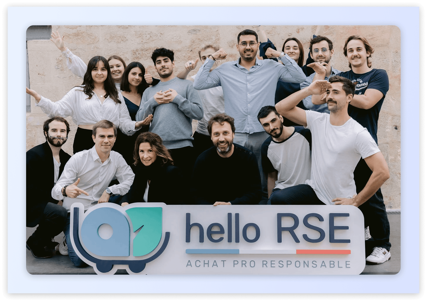 Image showing the whole team of the company Hello RSE