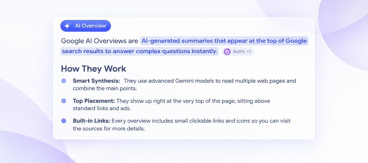 Image showing AI powered overview 