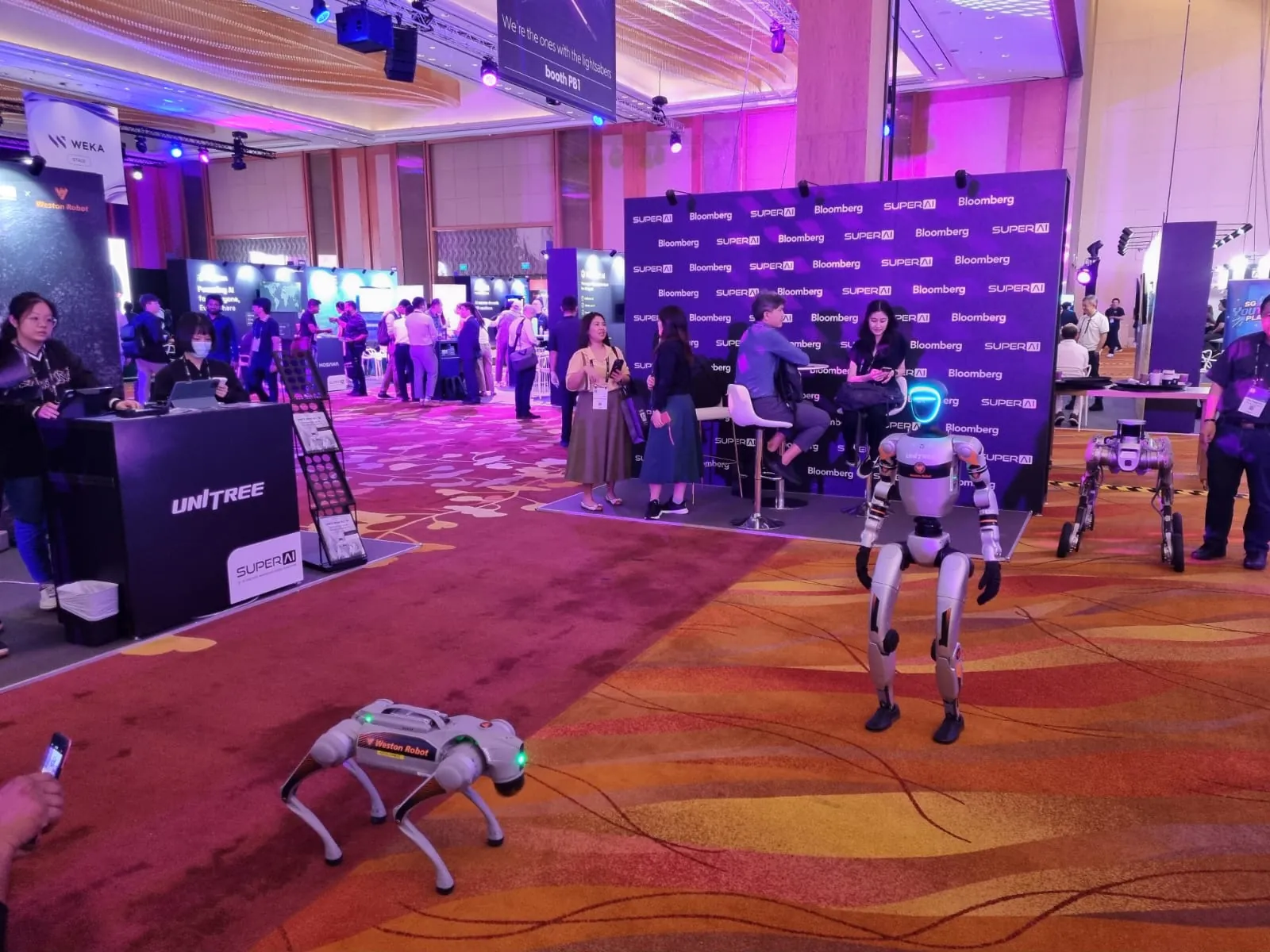 SuperAI 2025 show floor at Marina Bay Sands, Singapore