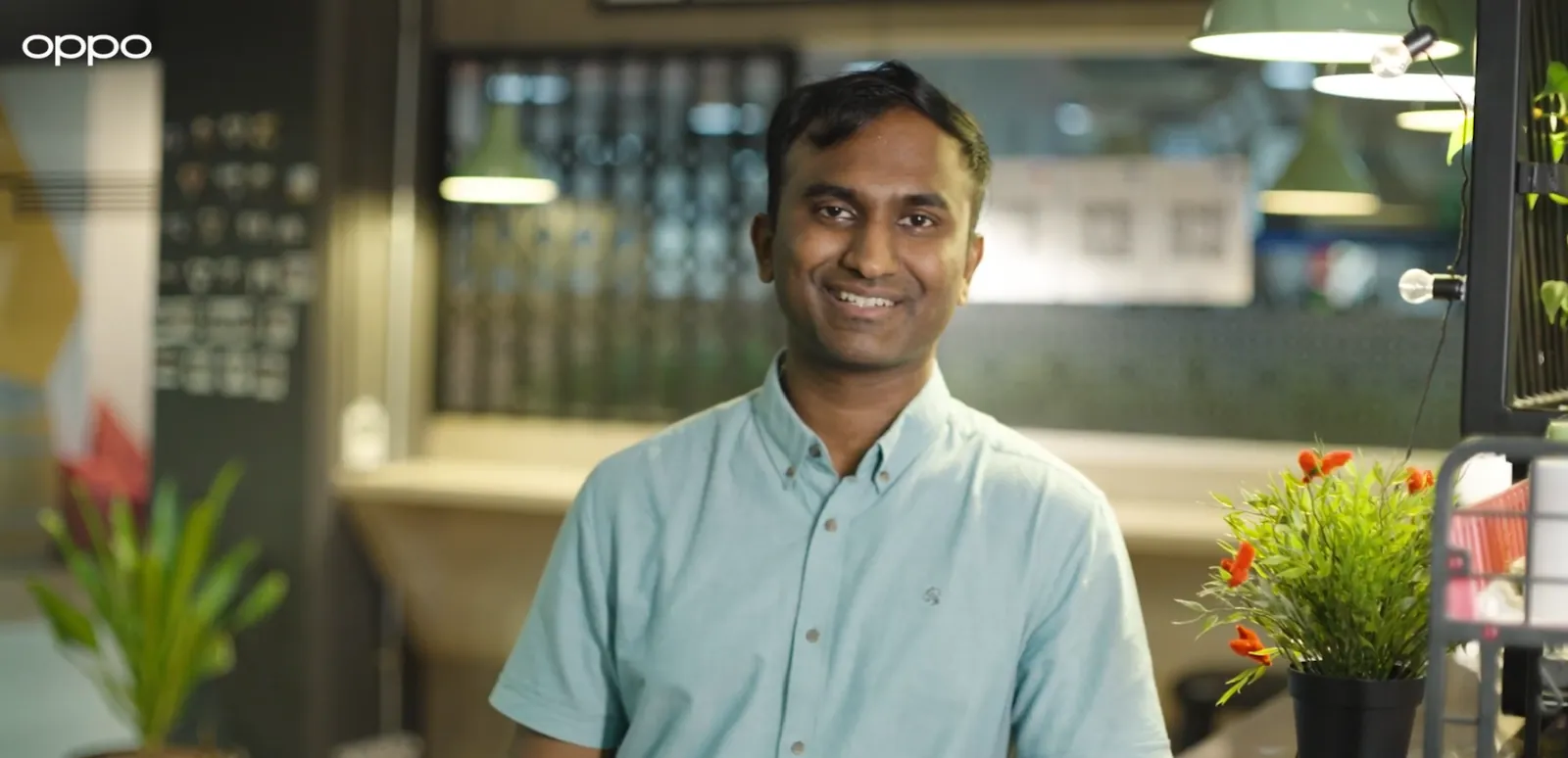 Vishnu Saran in a still from OPPO's Forbes BrandVoice Reimagining Innovation series