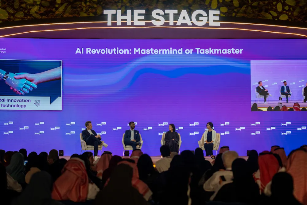 The AI Revolution: Mastermind or Taskmaster panel at Misk Global Forum 2023 in Riyadh