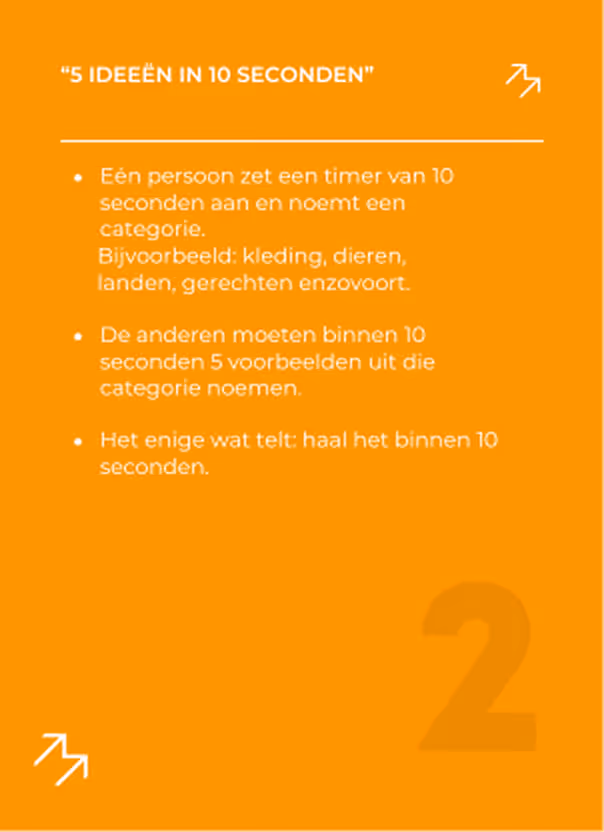 Oranje informatieposter met tekst.