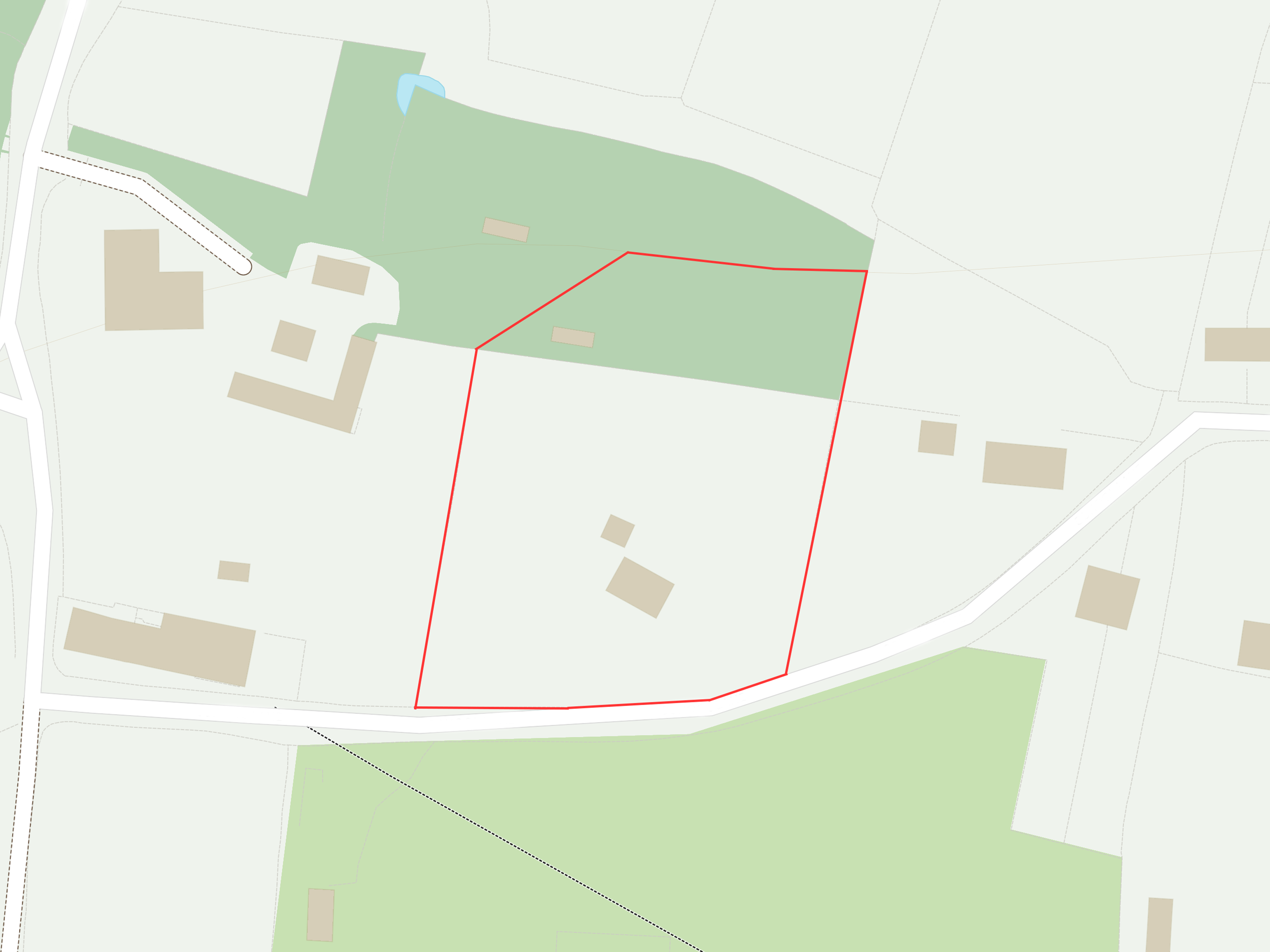 A map showing a clear idea of where land planning may take place