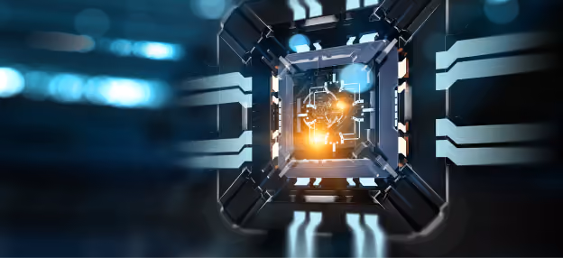 Advanced semiconductor chip architecture designed for AI acceleration, high-speed processing, and efficient co
