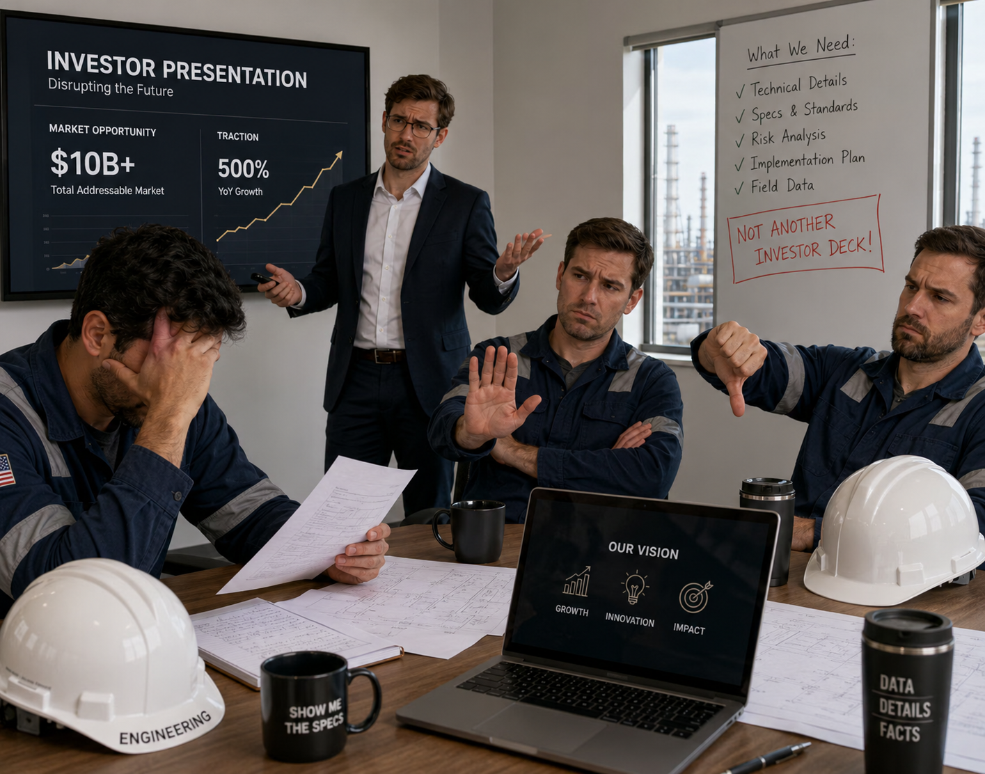Why Houston's Technical Audiences Reject Presentations Built for Investors