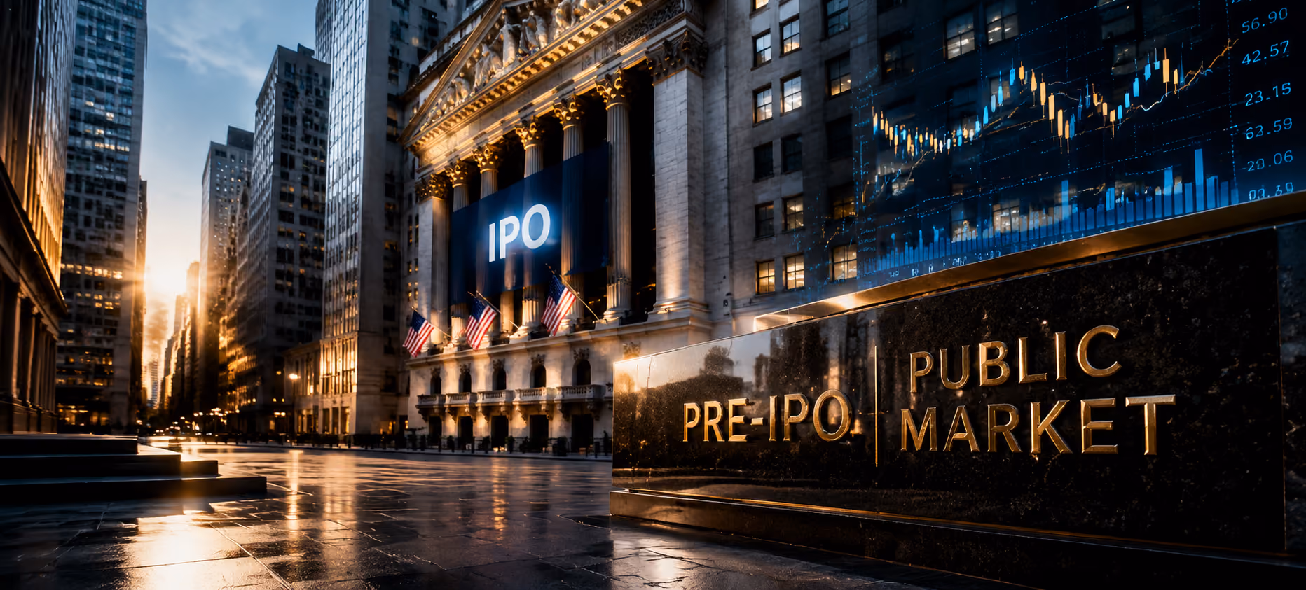 Pre-IPO and public market presentation highlighting market readiness, growth metrics, valuation, and communica