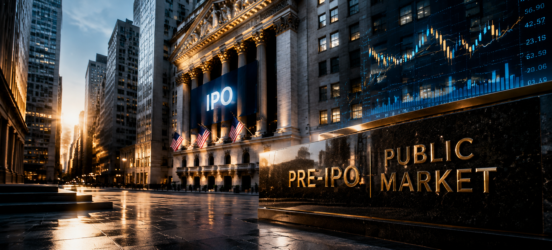 Pre-IPO and public market presentation highlighting market readiness, growth metrics, valuation, and communica