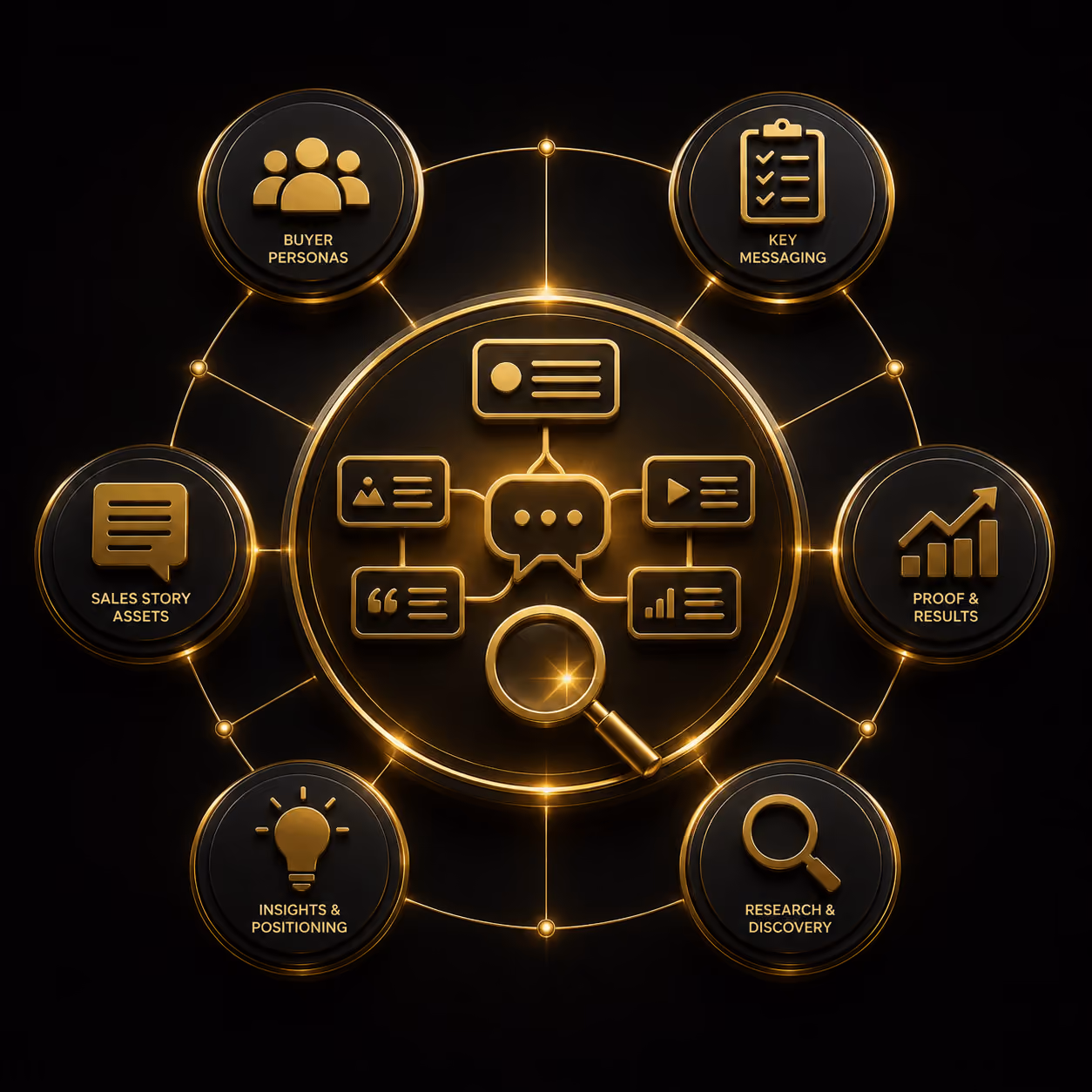 Sales narrative discovery identifies buyer pain points, sales messages, objections, proof, and the strongest b