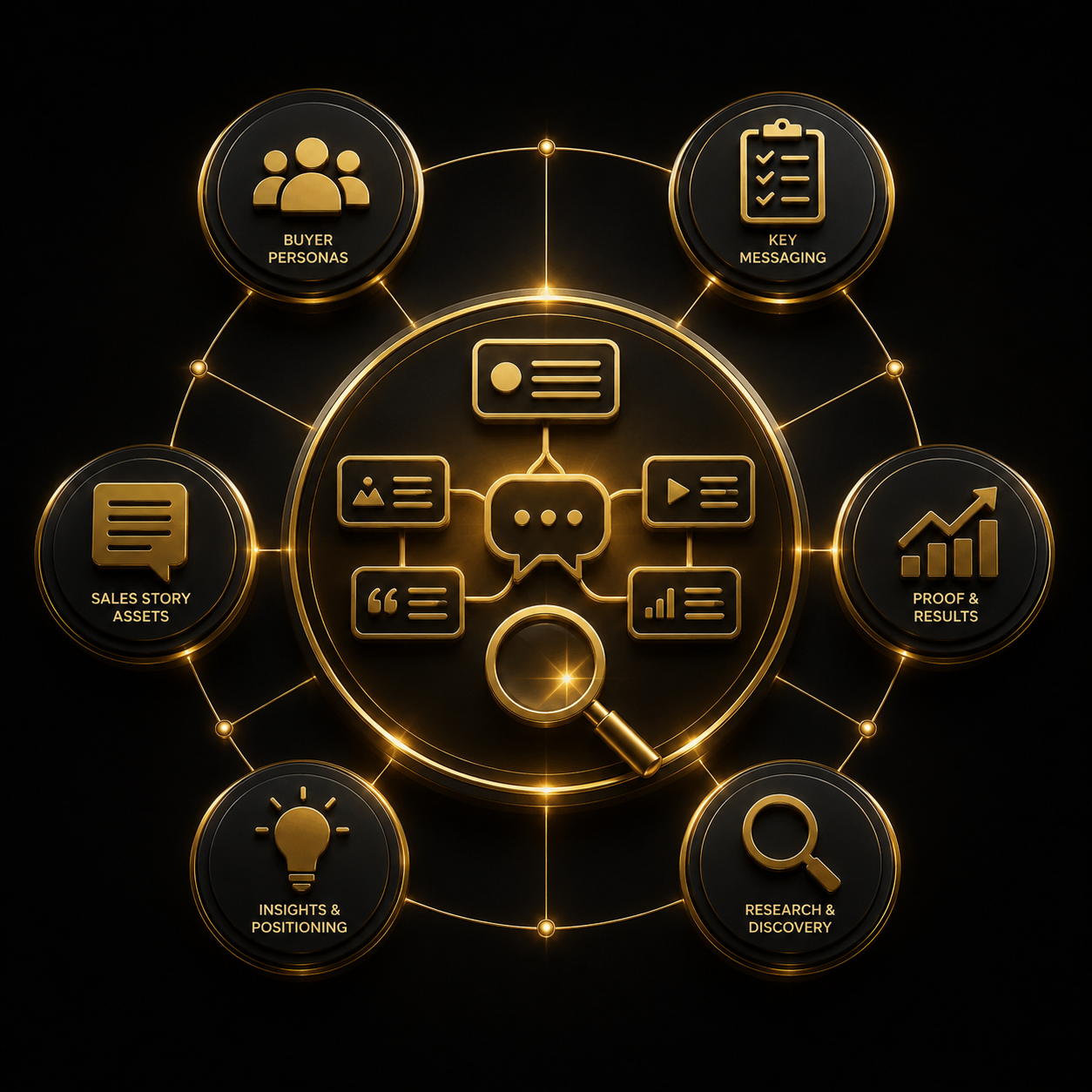Sales narrative discovery identifies buyer pain points, sales messages, objections, proof, and the strongest b