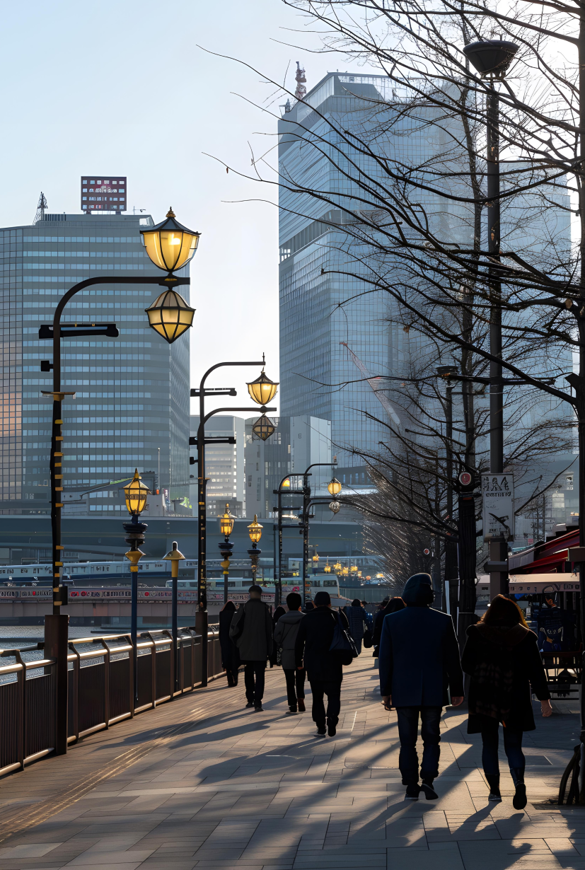 Business district scene illustrating global corporate culture and presentation needs for Singapore based compa