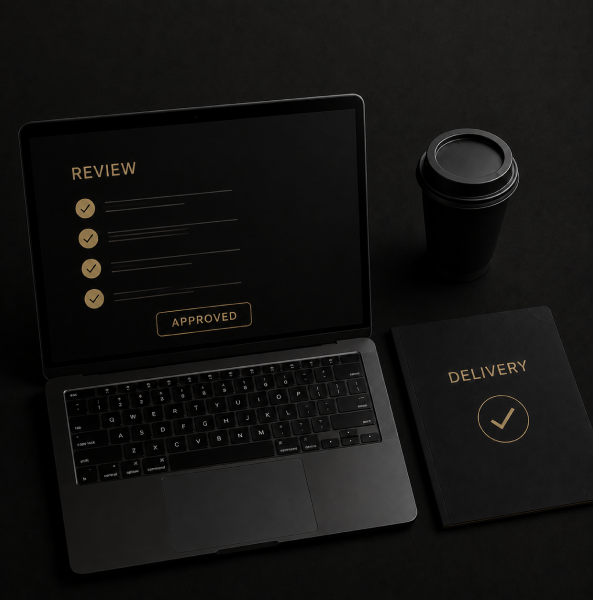 Presentation review and delivery process ensuring accurate content, polished design, and client-ready final...