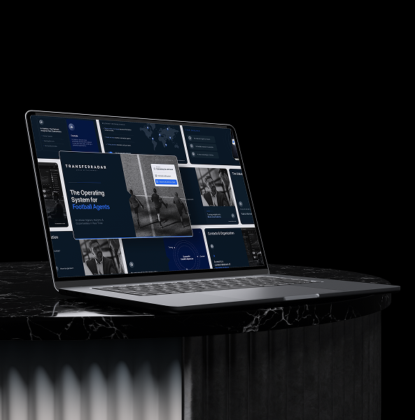 Narrative architecture presentation shown on a laptop, illustrating structured storytelling before detailed.