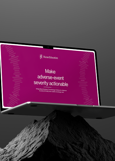 Presentation slide displayed on a laptop with a modern layout, showing polished visual design for business.