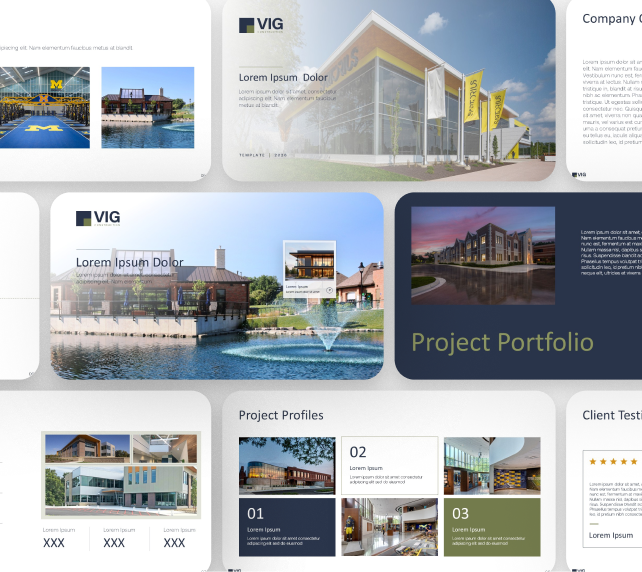 London real estate presentation with property photography, portfolios, development details, and design.