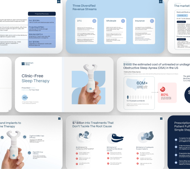 Denver health and wellness technology presentation with product screens, workflows, and data-led storytelling.