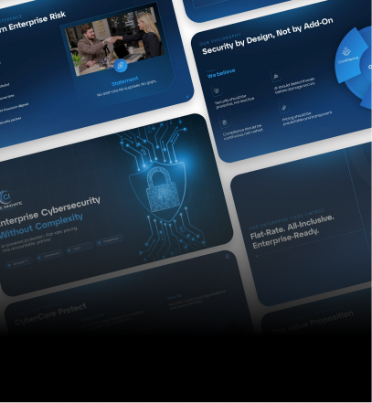 Enterprise security platform deck slides that reduced CISO objections and opened sales conversations