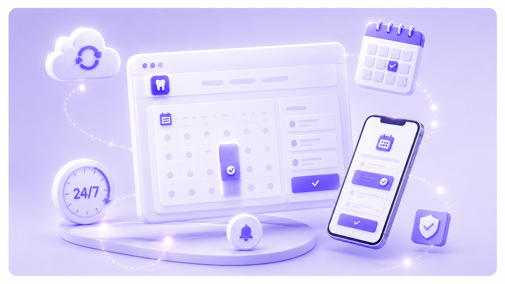 Let patients book themselves, around the clock.