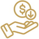 Affordable home value icon