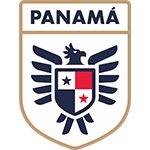 Shield emblem with an eagle, stars, and red and blue sections, labeled Panamá above.