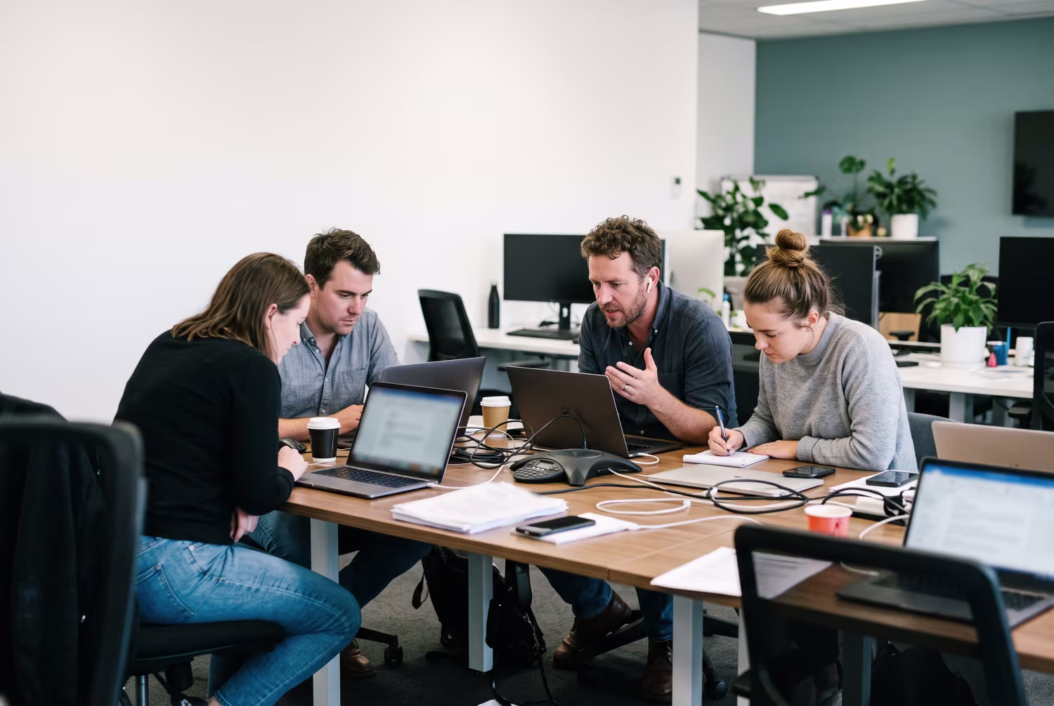 IT professionals addressing ransomware recovery in Melbourne office