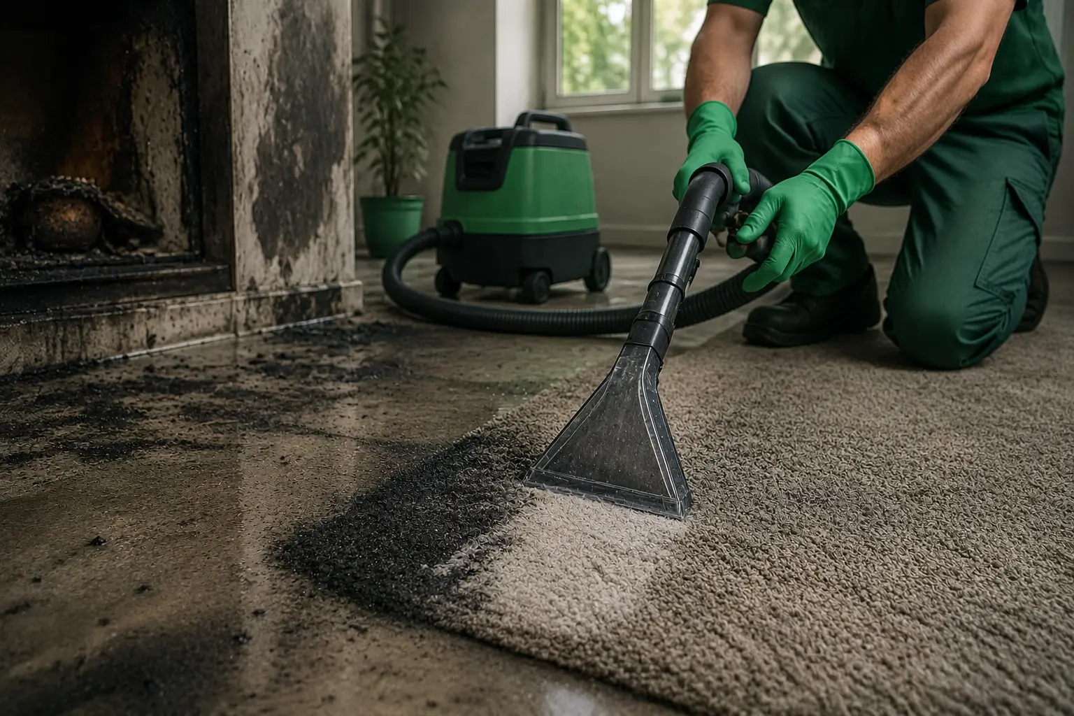 Nettoyage après un incendie - TapisClean