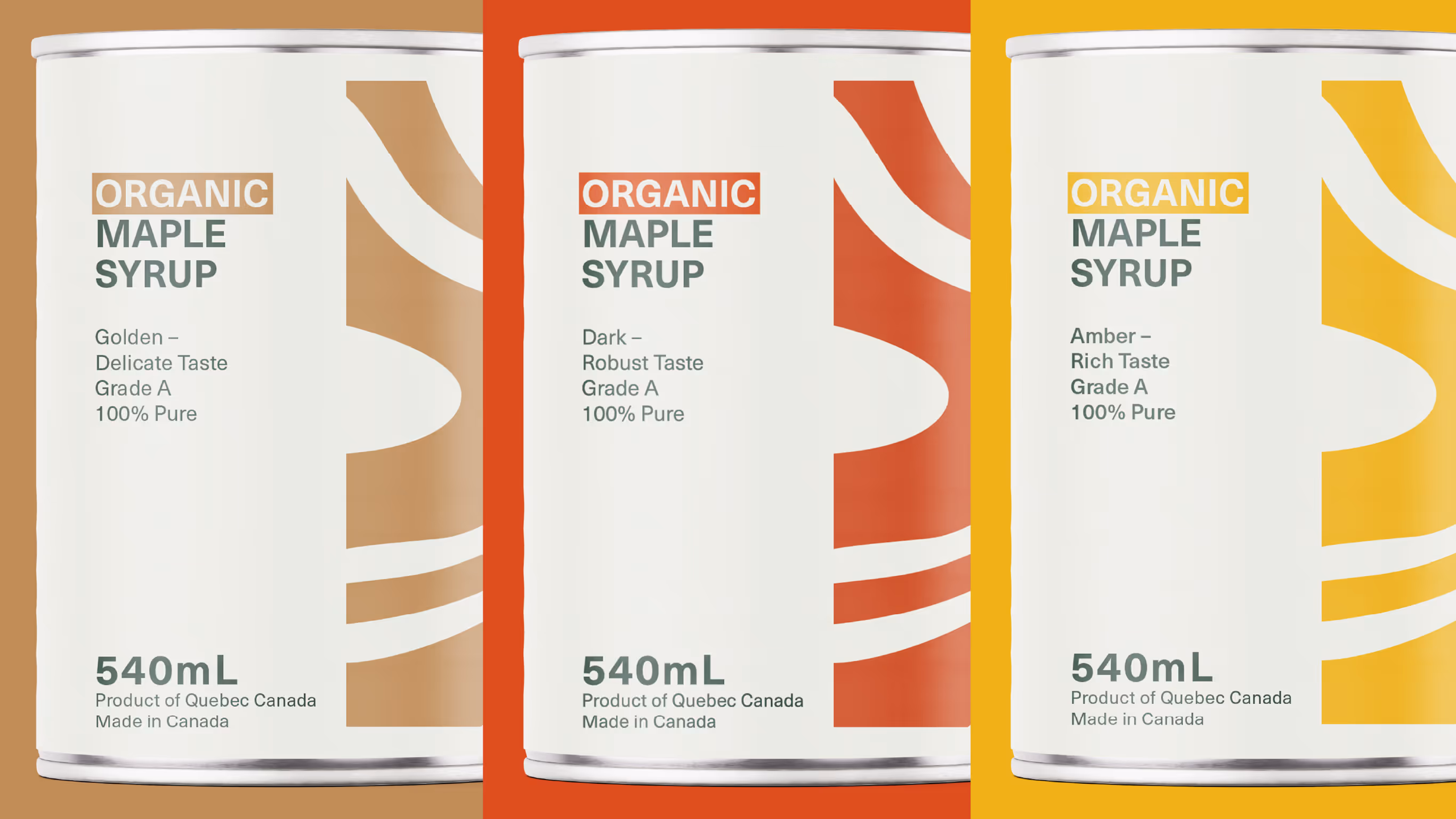 maple syrup three tins large split