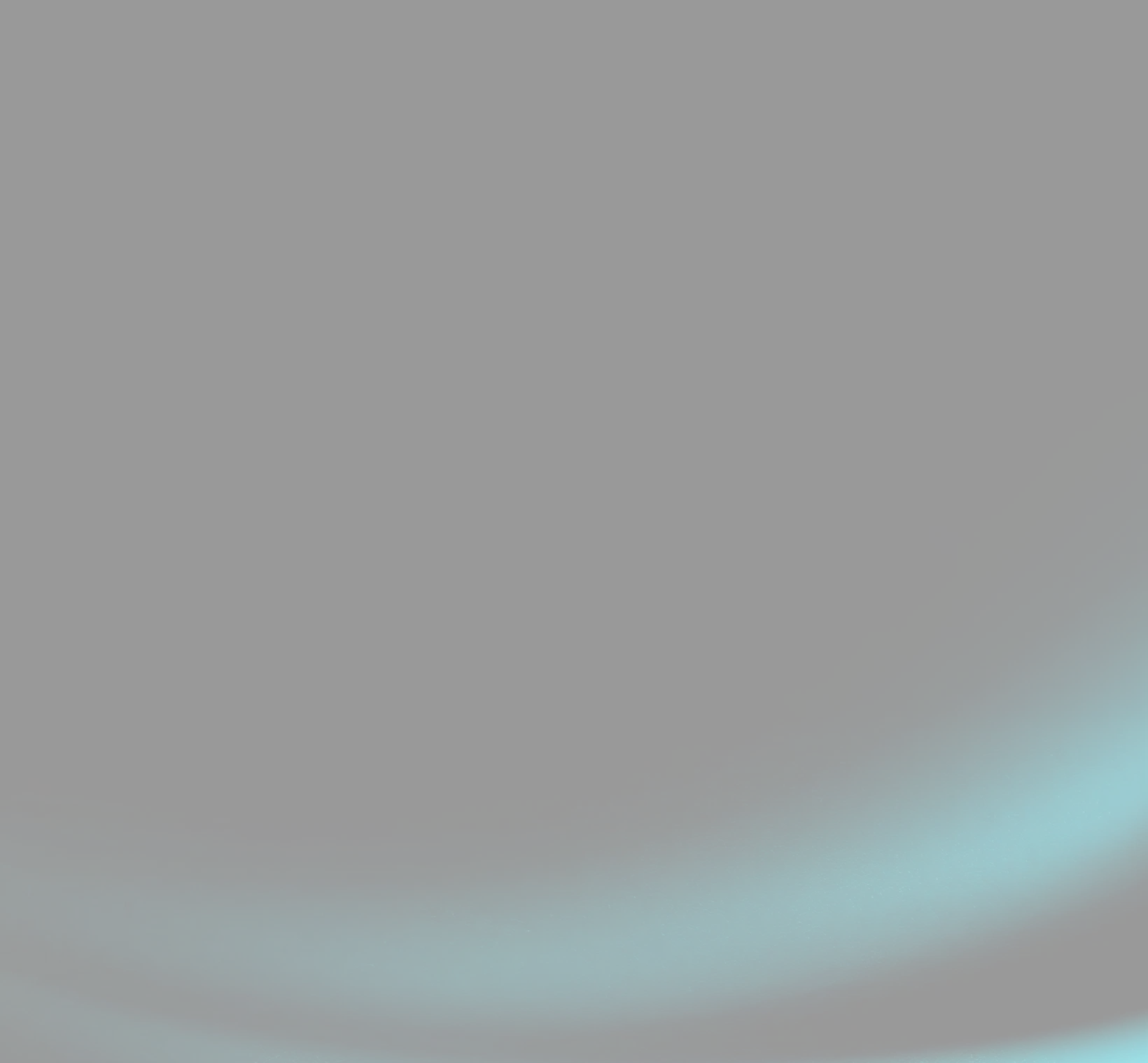 Dark gradient background with smooth teal light curves fading into black space.