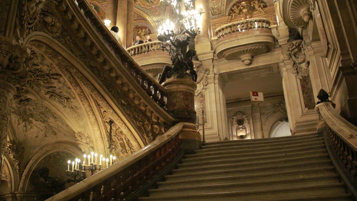 Grand escalier d'un théâtre parisien : la classification et la rémunération des salariés de cinéma