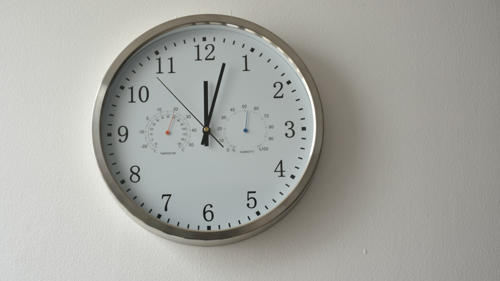 Horloge murale à cadran blanc : la durée du travail et les heures supplémentaires dans l'officine