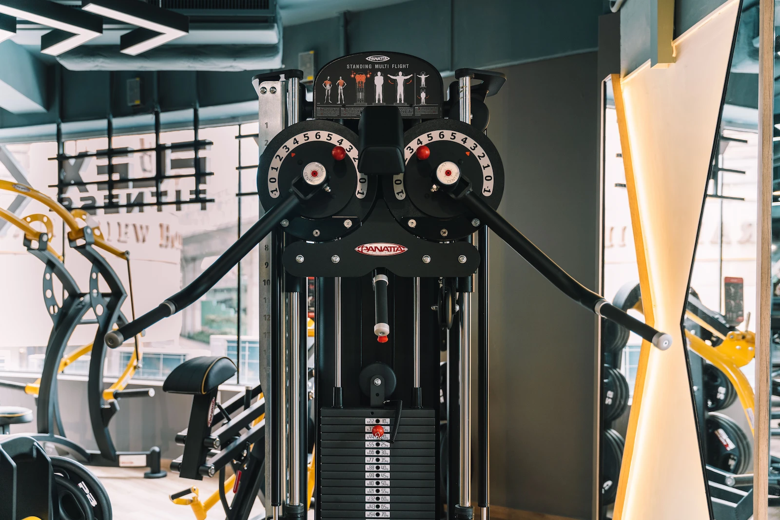 Premium Panatta machines at Flex Fitness Taipa, Macau.