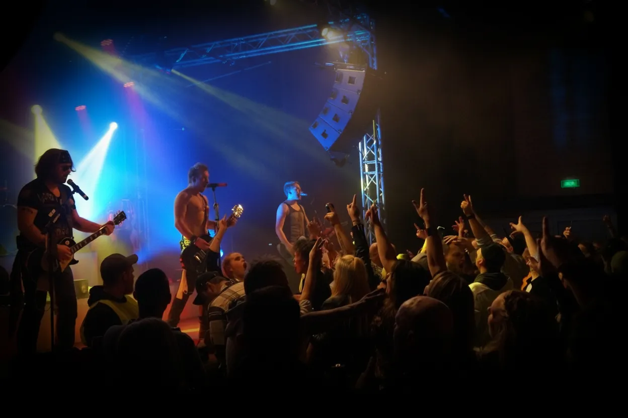 Band on stage