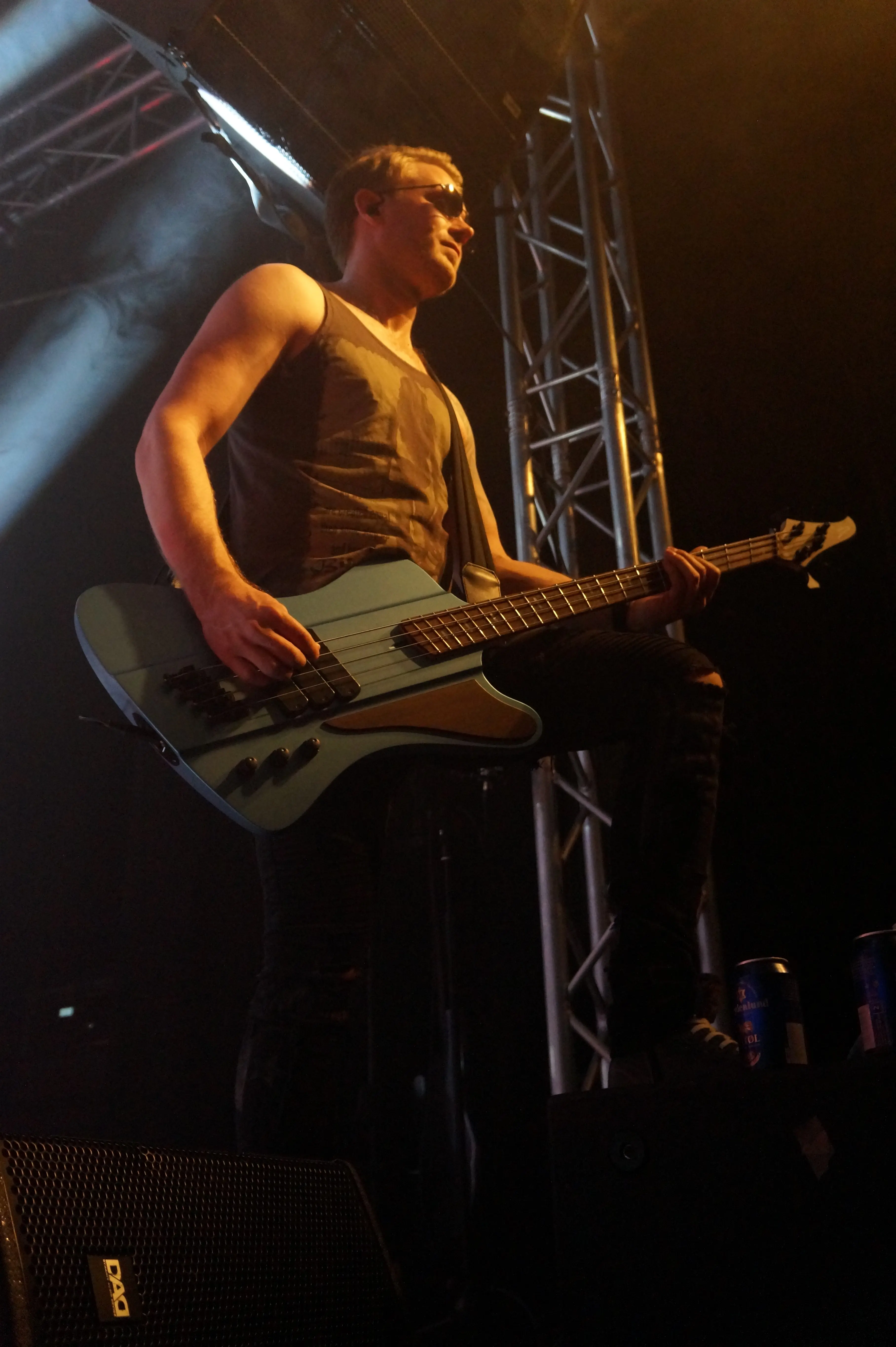 Bassist Alexx on stage
