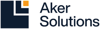 Aker Solutions logo with geometric design