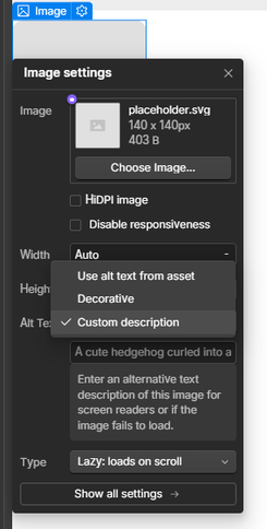 Vul de alt-teksten in Webflow in