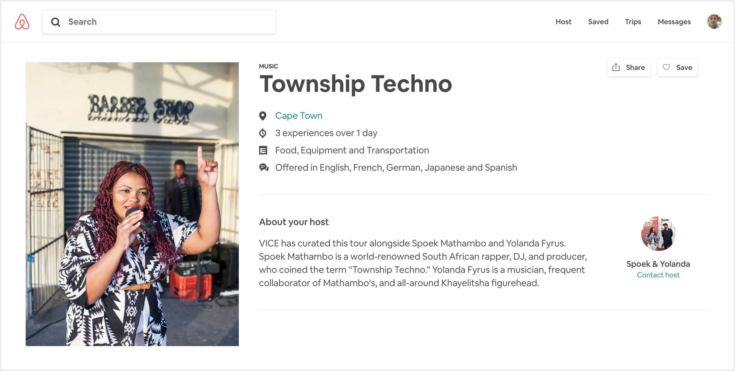 Township Techno listing