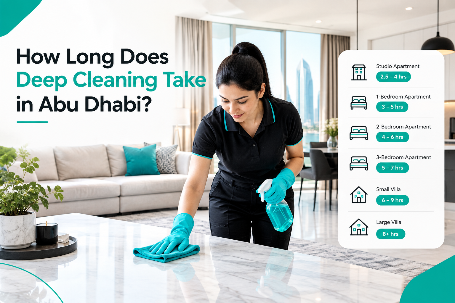 How Long Does Deep Cleaning Take in Abu Dhabi?