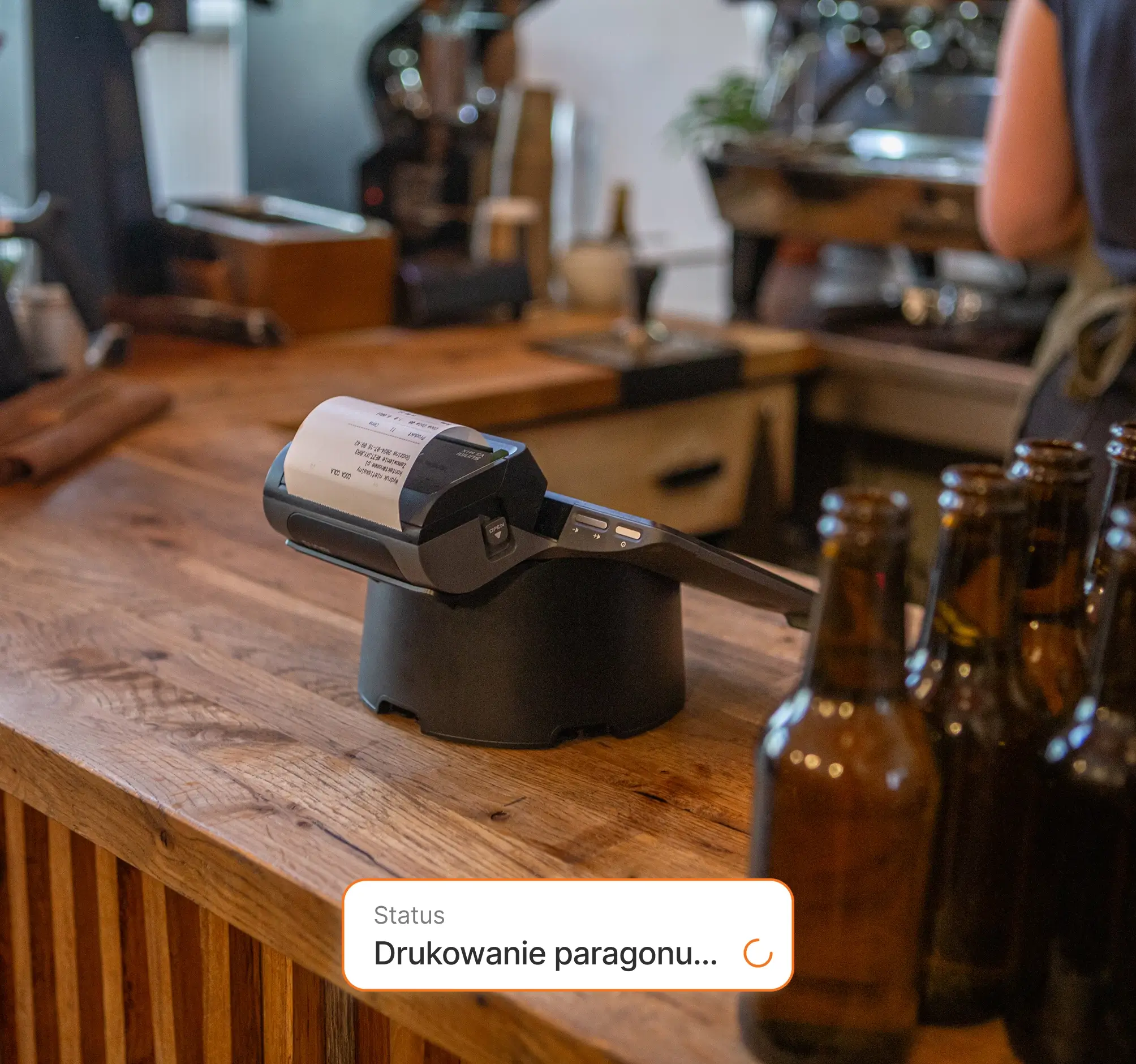 Drukowanie paragonu na kasoterminalu nomee P3 Mix