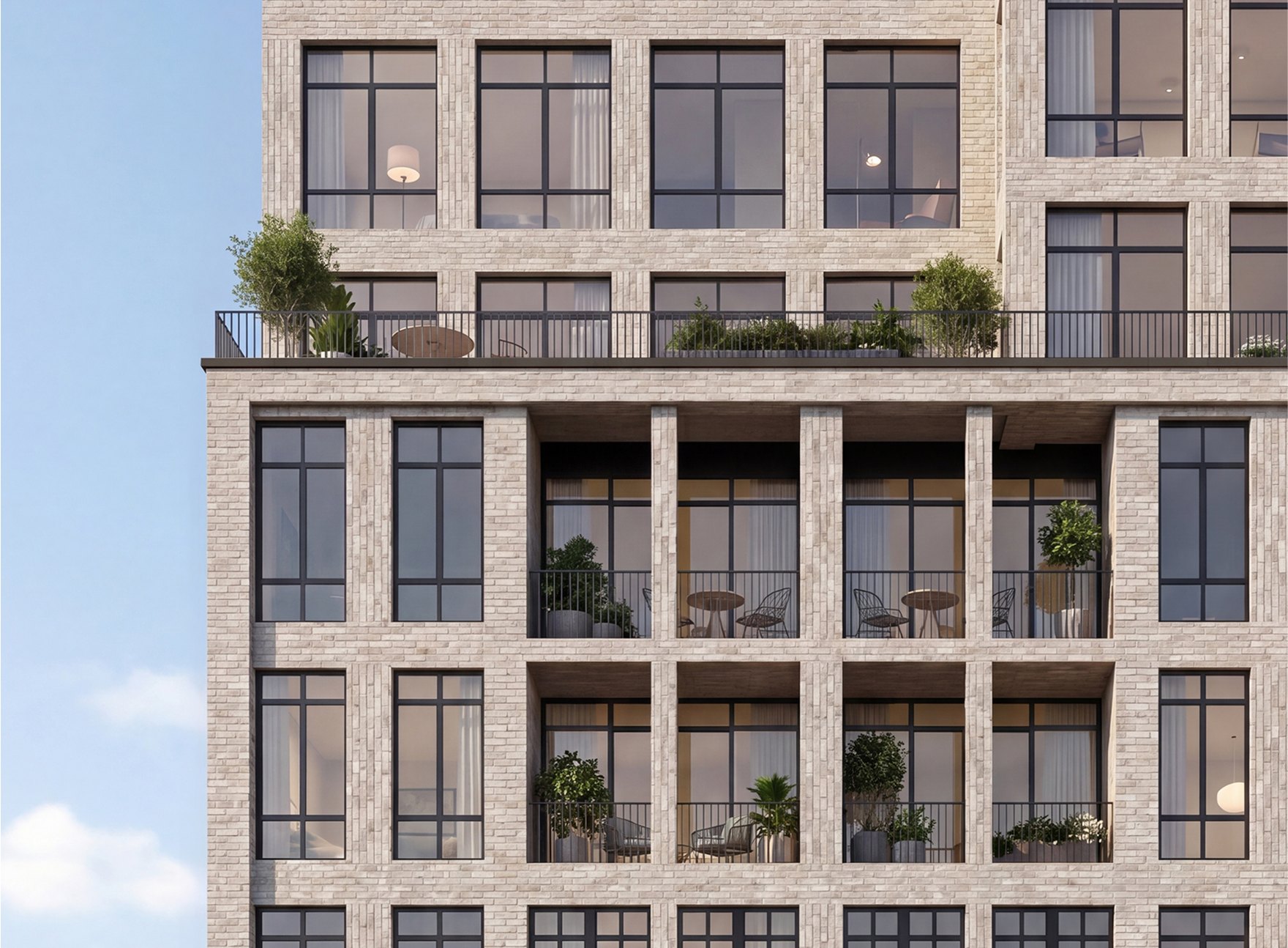 More than 70% of 717 Grand's residences feature private outdoor space.