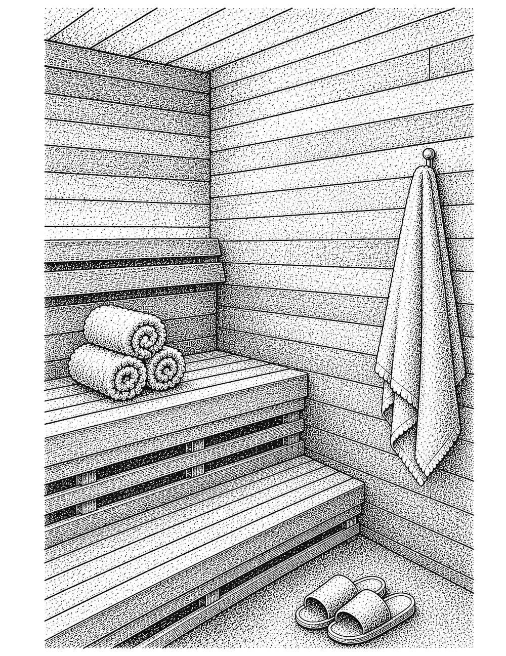 Sauna illustration