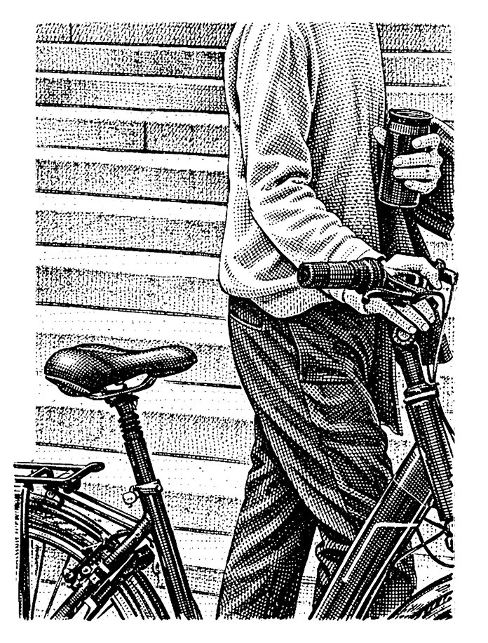 Cyclist illustration